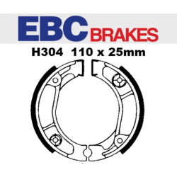 EBC H304 bremsebakker Brake shoe st 110x25MM HONDA CRF150 XL125 XR125 XR200 XR250 XR350 XR600 