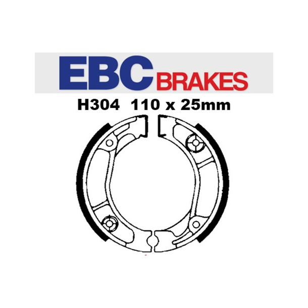 EBC H304 bremsebakker Brake shoe st 110x25MM HONDA CRF150 XL125 XR125 XR200 XR250 XR350 XR600 