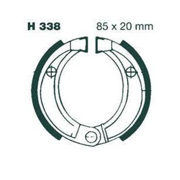 EBC H338 BREMSEBAKKER  EBC Brake shoe s�t H338 85x20