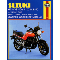 Haynes bog SUZUZKI GS1000 GS1100 GSX1100 GSX1150 4V�0737�HAY0737