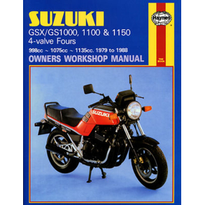Haynes bog SUZUZKI GS1000 GS1100 GSX1100 GSX1150 4V�0737�HAY0737