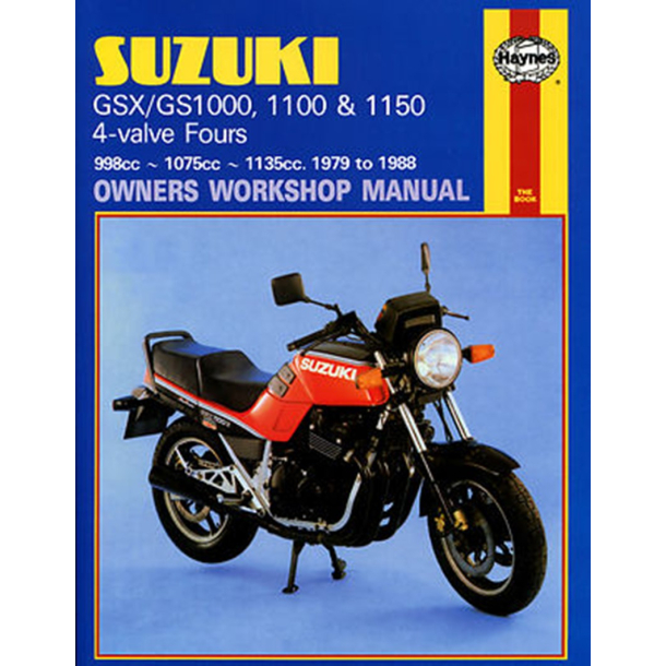 Haynes bog SUZUZKI GS1000 GS1100 GSX1100 GSX1150 4V�0737�HAY0737