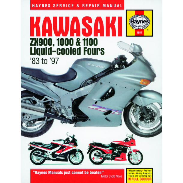 Haynes bog Kawasaki HAY1681 - GPZ900 83- ZX10 88-97 ZZR1100 91-