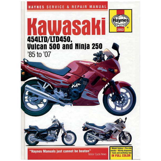 Haynes bog KAWASAKI EN500 454LTD NINJA250
