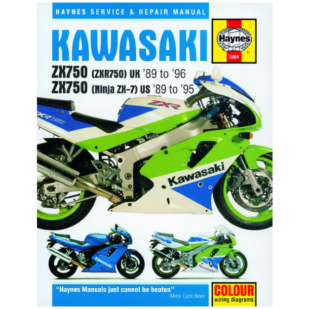 Haynes bog Kawasaki ZXR 750 R/RR