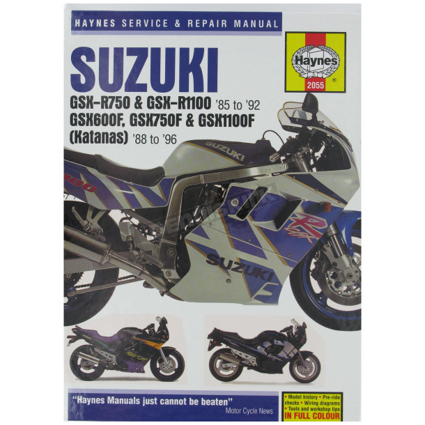 Haynes bog SUZUKI GSXR750/1100 GSX600/750/1100F