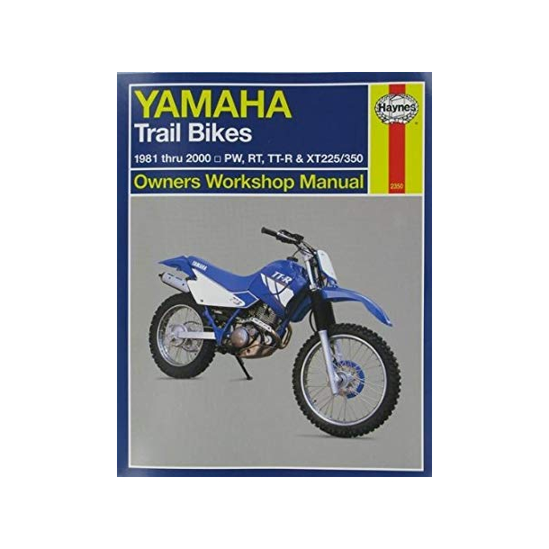 Haynes bog Yamaka PW50/80 RT100/180 TT-R90/125/225/250 XT225/350