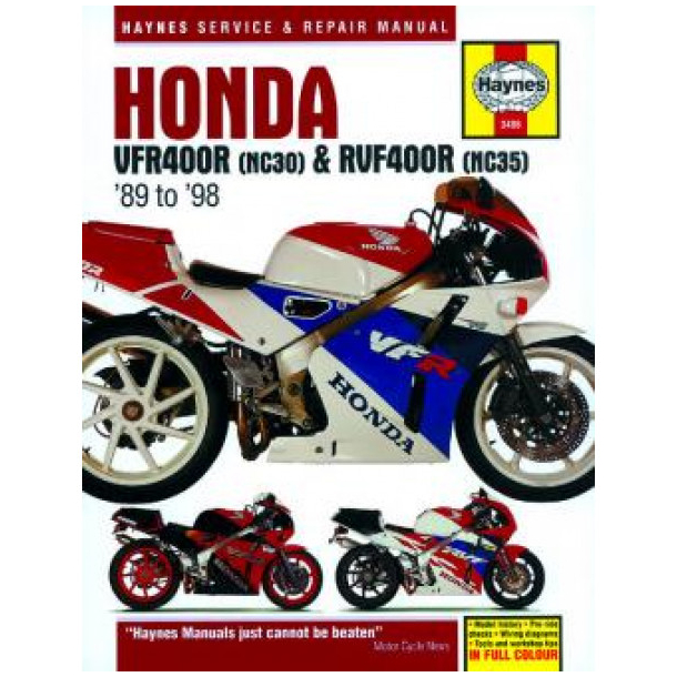 Haynes bog Honda VFR 400 og RVF400V-Fours