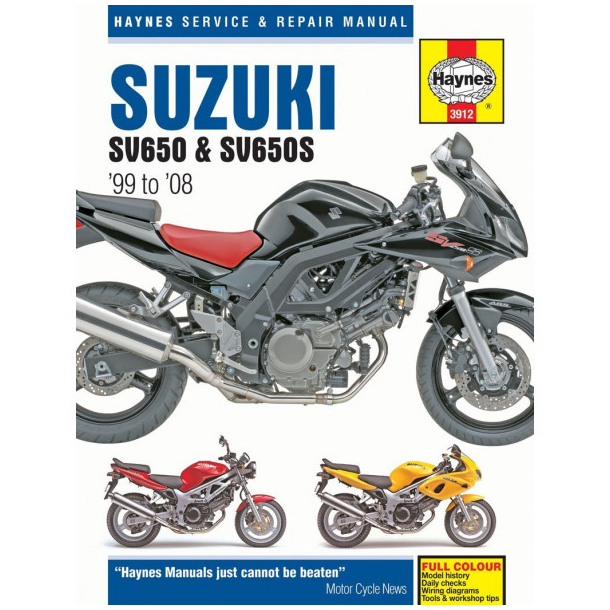 Haynes bog Suzuki SV 650 og SV 650 S 1999-2008