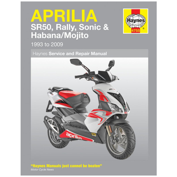 Haynes bog APRILIA SR50 SONIC RALLY HABANA 50MOJITO 50