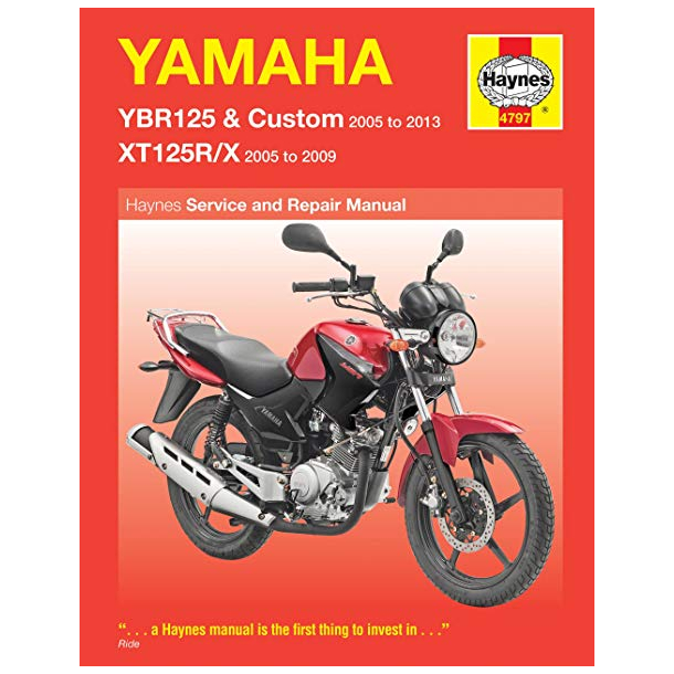 Haynes bog YAMAHA YBR125 XT125 05-13 HAY4797