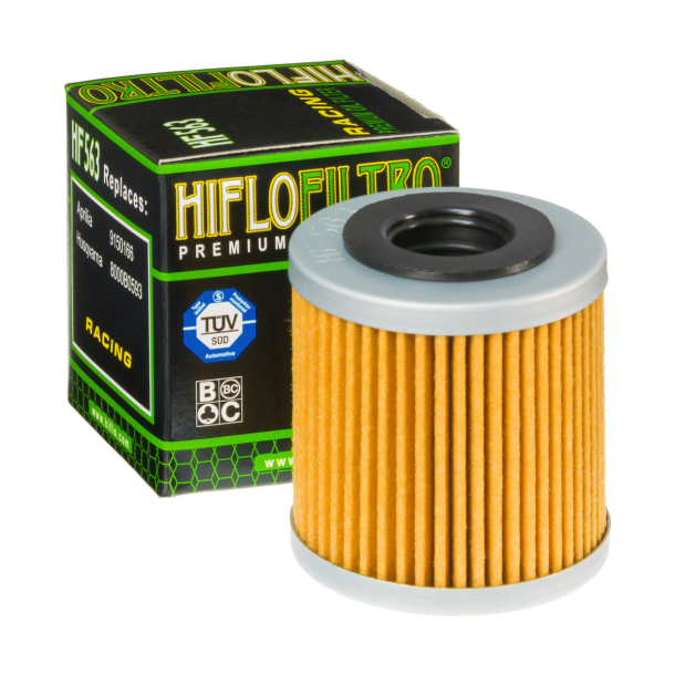 HIFLO Oliefilter HF563 Aprilia AP9150166874081 PG874081 Husqvarna 8000B0593