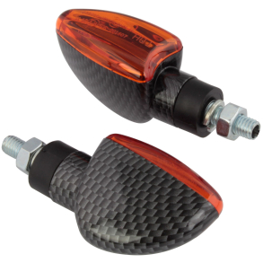 Blink st a 2 stk. Carbon look Bike It Short Stem Mini Spear Indicators With Carbon Look Body And Am