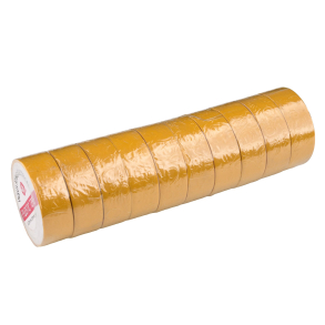 10 stk Isoleringstape Isoleringsb�nd gul 19MM x 5,5 M Bike It Yellow Insulation Tape (19mm x 5.5m) - x10 Pack