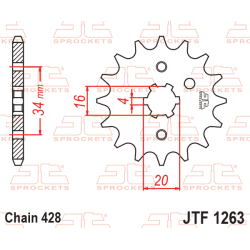 JT Fortandhjul Front kdehjul - JTF1263.14 1263/14T