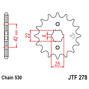 Fortandhjul Forkdehjul RacePro F278/15T 278/15T JTF278.15 HONDA CB250N CBX400 CB500T