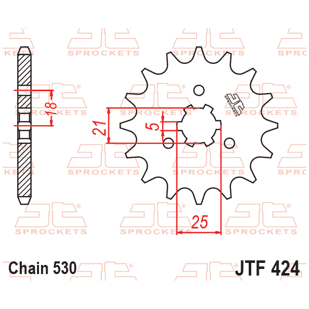 JT 424/15 Fortandhjul front k�dehjul JTF424.15 15 Tands SPROCKET,ENGINE Suzuki GT380 GT550 GT750 Kawasaki Z250 Yamaha XS250 