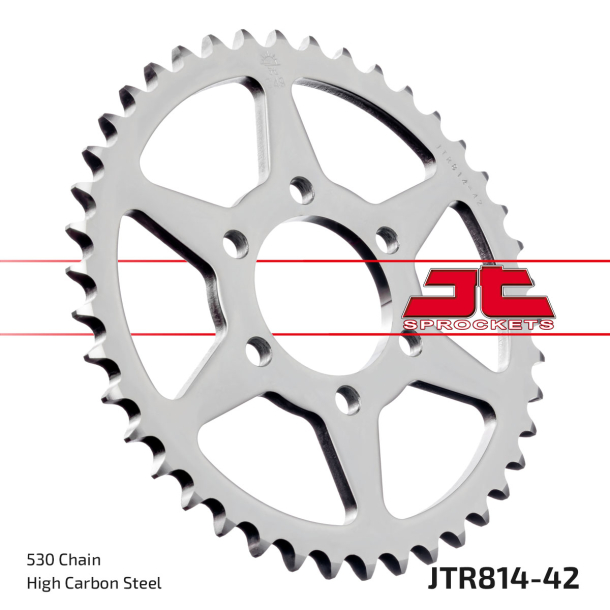JT Bagtandhjul Bagk�dehjul 814/42T JTR814.42 42 TANDS JT REAR SPROCKET 814.42 SUZUKI GS400 GS450