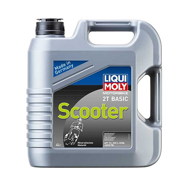 LiquiMoly 1237 2T Basic Scooter 4.L  Scooter 2T Air/Water - Mix/Tank  API TC - ISO L-EGB - JASO FB