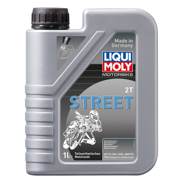 LiquiMoly 1504 LiquiMoly 2T Street 1.L SemiSyntic Liqui Moly 2 Stroke Semi Synthetic Motorbike Street 1L - #1504
