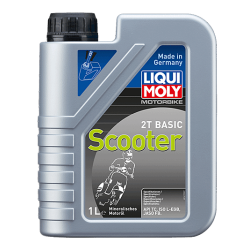 LiquiMoly 1619 2T Basic Scooter 1.L  Scooter 2T Air/Water - Mix/Tank  API TC - ISO L-EGB - JASO FB