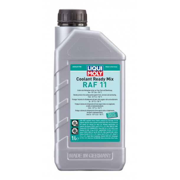 LiquiMoly COOLANT RAF12+ Ready Mix 1 L - High temp Modern aluminium engines
