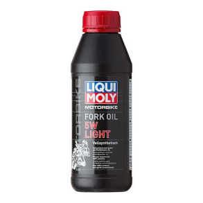 LiquiMoly Fork Oil 5W Light 100% Syntetic 1 L - Conventional and Up-Side-Dow