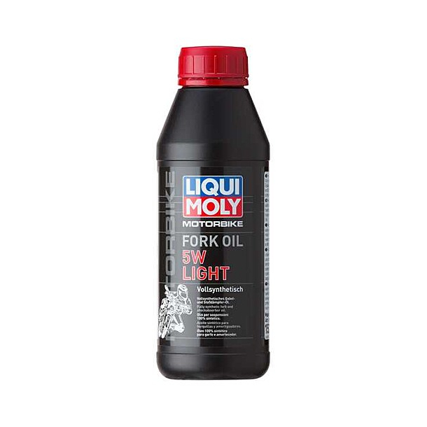 LiquiMoly Fork Oil 5W Light 100% Syntetic 1 L - Conventional and Up-Side-Dow