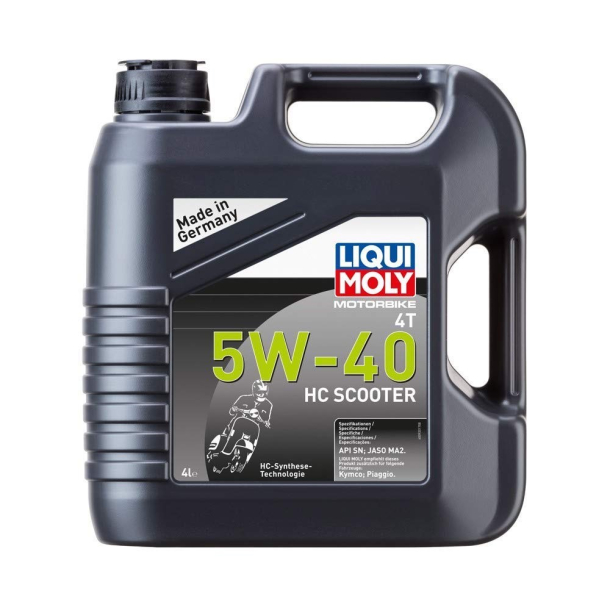 LiquiMoly 4T 5W/40 HC SyntTec Scoot 4.L HydroCrack Syntetic Performance API SN Plus - JASO MA2 atalytic converter approved Kymco and Piaggio recommendated