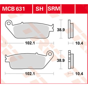 TRW MCB631 Bremseklodser Keramisk bag
