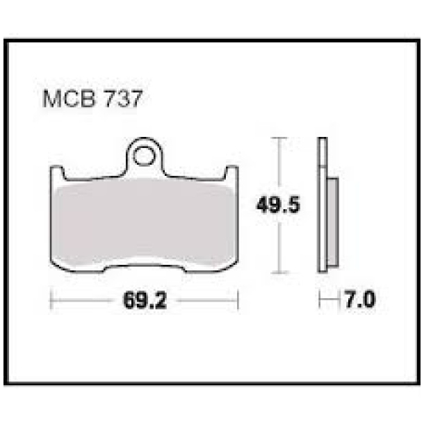 TRW Lucas Bremseklodser MCB737SRQ (trackday)