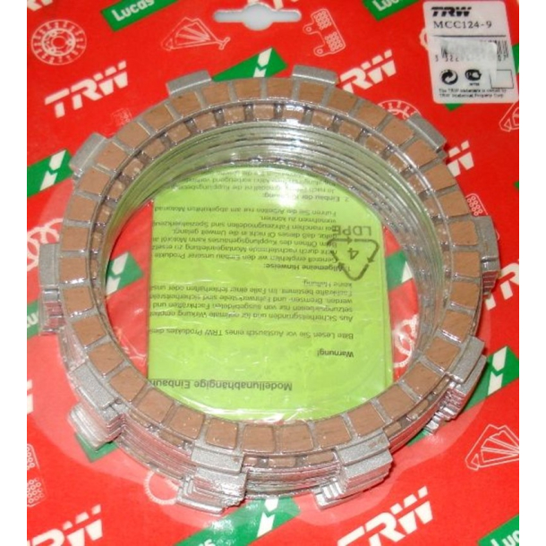 Koblingsplader TRW LUCAS MCC124-9 Honda CBR600 CBR900 VFR750 VFR800 SUZUKI GSX-R600
