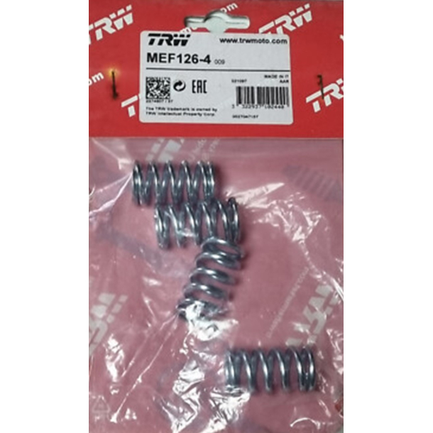TRW LUCAS MEF126-4 koblingsfjedre s�t 4 stk.SUZUKI�DR250�DR500�DR650 DR750 DR800�GSX600F�XF650 Freewind LS650 Savage