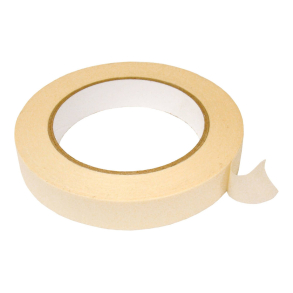 Afd�kningstape 20mm X 50M - Bike It Masking Tape White 1 Roll 20mm X 50M