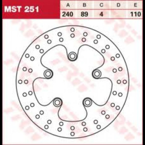 TRW Lucas MST251 BREMSESKIVE BAG SUZUKIGSFGSXGSX-RRFSV