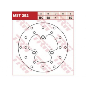 TRW BREMSESKIVE FOR+BAG Atala, Benelli, Beta, Honda, Malaguti, Peugeot, Sachs