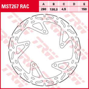 TRW MST267RAC Bremseskive for FRONT BLGE WAVE ALIEN Kawasaki BX250 NINJA 250SL EX300 NINJA EX125N