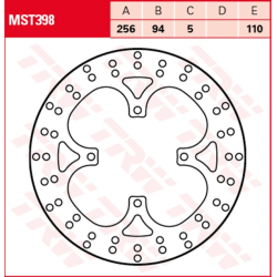 TRW MST398 Bremseskive 4 HUL.  43251MT4000 43251-MT4-000 Disk, Rr Brake Honda VFR750 RC36 90-97