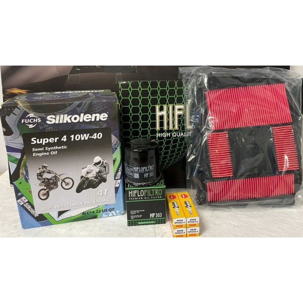 Servicekit HONDA NTV650 olie, oliefilter, luftfilter, tndrr, pakning bundprop 