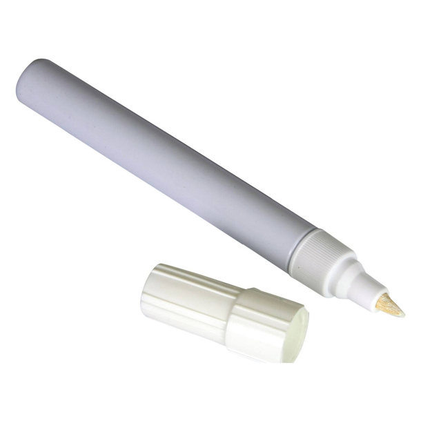D�kstift D�ktusch - Hvid - Skriv p� d�kket - Bike It White Tyre Marker Pen With Chisel Nib