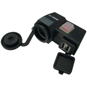 MC Power Supply til 1 x cigarstik + 2 x USB Stik Bike It 12V Power Supply Unit x2 USB Plus x1 Cigar 