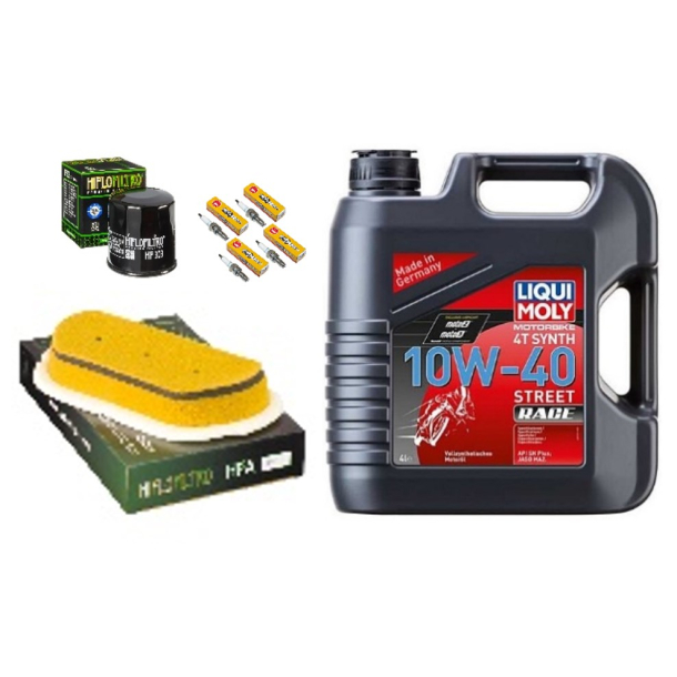 Servicekit YAMAHA YZF600 R6 YZF-R6 99-05 olie, oliefilter, luftfilter, tndrr,  bundproppakning