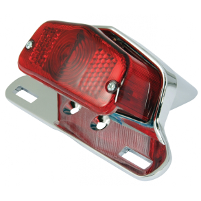 Baglygte Lucas replica med Nummerpladeholder Bike It Complete Lucas Type Universal Rear Light