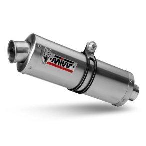 MIVV S.015.LX1 SLIP-ON OVAL RUSTFRI Mivv Sportsudst�dning til Suzuki SV 650 2004-2015 S.015.LX1 MIVV Oval Steel exhaust approved Suzuki SV650