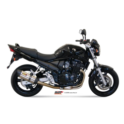 MIVV S.017.L7 SLIP-ON SUONO RUSTFRI Mivv Sportsudst�dning til Suzuki GSF 650Bandit 2005-2006 017.L7 Suono Steel exhaust for Suzuki GSF 650 Bandit 2005-2006