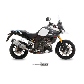 MIVV S.042.LRX SLIP-ON SPEED EDGE RUSTFRI Mivv Sportsudst�dning til Suzuki DL V-STROM 1000 2014-2020 S.042.LRX - Muffler Exhaust Mivv SPEED EDGE INOX SUZUKI DL V-STROM 1000 14-