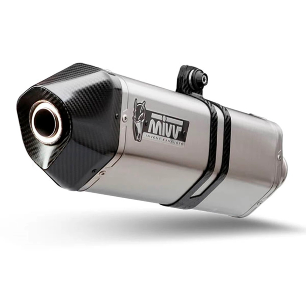 MIVV S.042.LRX SLIP-ON SPEED EDGE RUSTFRI Mivv Sportsudst�dning til Suzuki DL V-STROM 1000 2014-2020 S.042.LRX - Muffler Exhaust Mivv SPEED EDGE INOX SUZUKI DL V-STROM 1000 14-