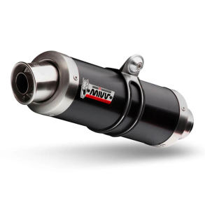 MIVV S.046.SXB SLIP-ON STEEL BLACK Suzuki RV 200 VAN VAN 2016-2017 EXHAUST MIVV GP BLACK INOX BLACK SUZUKI VAN VAN '0 '16-'17 S.046.SXB