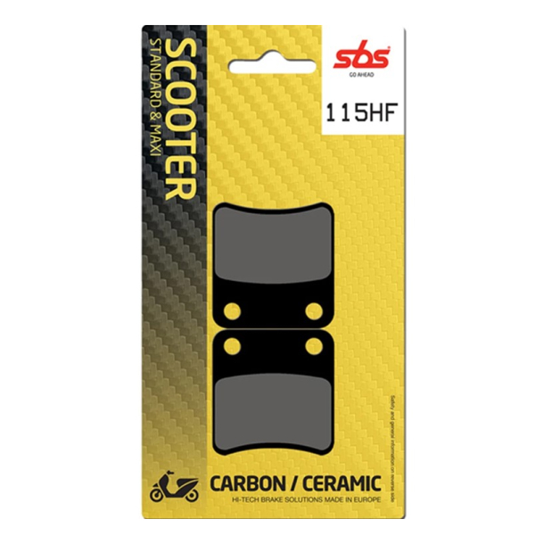 SBS SBS115HF BREMSEKLODSER STREET SCOOTER CERAMIC 115HF Parkering ATV PARKING BRAKE ATV SCOOTER 