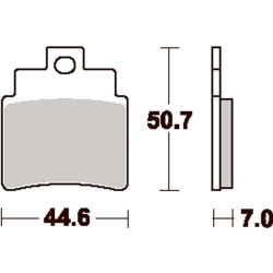 SBS SBS171CT BREMSEKLODSER MAXI CARBON CARBONTECH 171CT